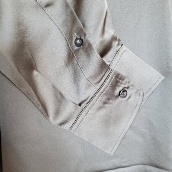 LAUREN Ralph Lauren Satin Dress Shirt Size XL - Picture 8 of 12